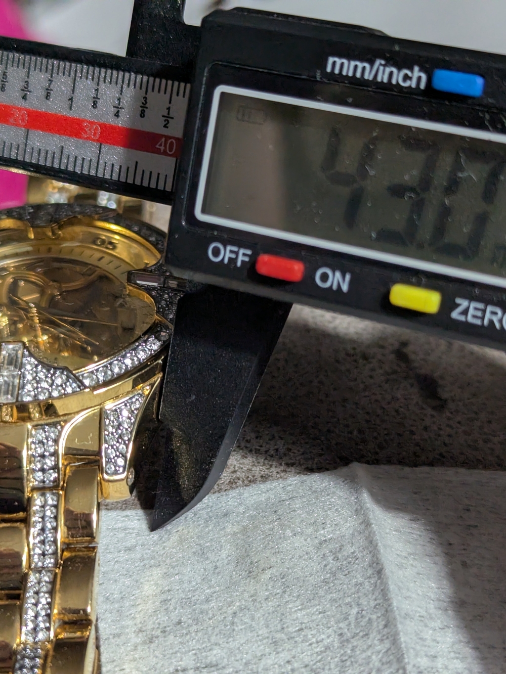 Gent's Gold & Crystal Skeleton Dial Watch by Elgin - Picture 11 of 13